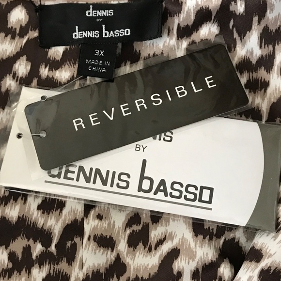 DENNIS BASSO Reversible Leopard Print Jacket Trench Coat Women’s Plus Size 3X - Picture 15 of 16